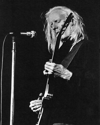 Johnny Winter photograph by Rick Norcross.
