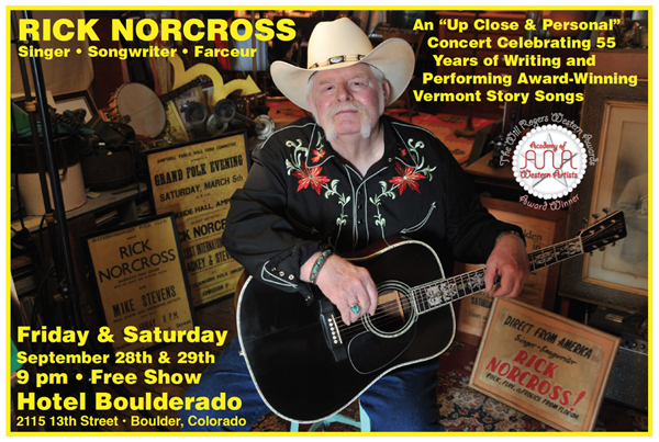 Rick Norcross Solo Performances - Hotel Boulderado Poster