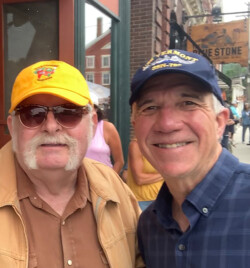 Rambler Rick Norcross and Vermont Governor Phil Scott at the WDEV 90th Birthday Party, Waterbury (2021) Rick and Governor Scott